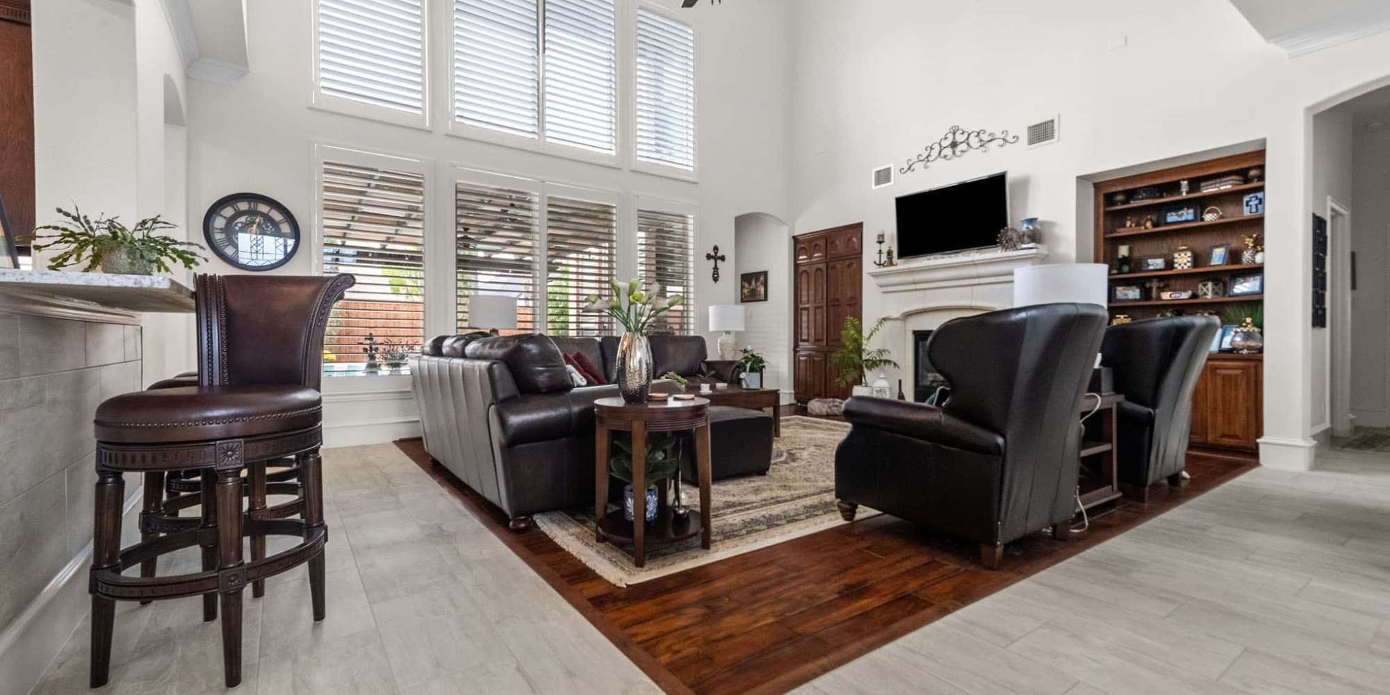 Whole home remodel by Elite Remodeling with open concept living area in Plano, TX