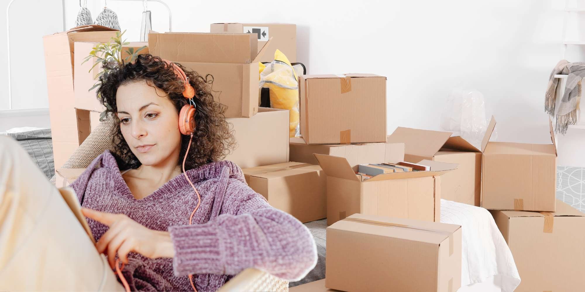 Listening to music or a podcast to prepare for any distruption during a remodel