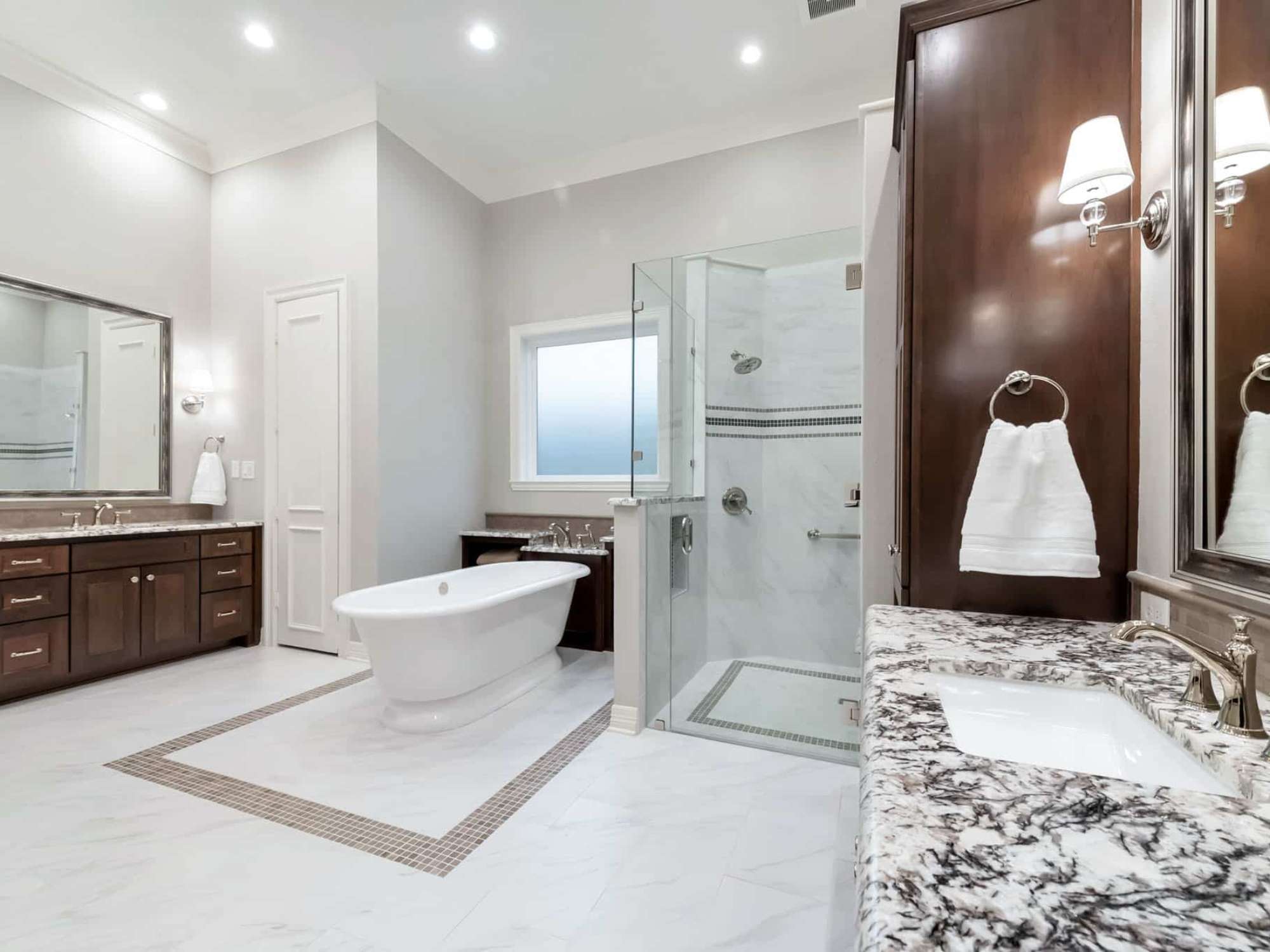 Image of a remodeled bathroom with accessibility features for aging-in-place by Elite Remodeling