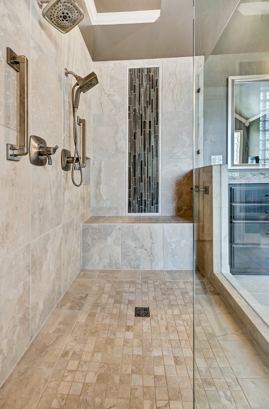 Bathroom remodeling project at Freeman Dr by Elite Remodeling