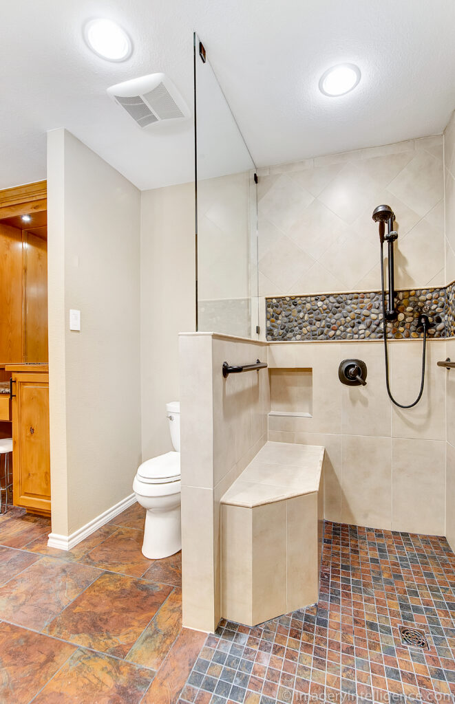 Bathroom remodeling project at Wilhite Dr by Elite Remodeling